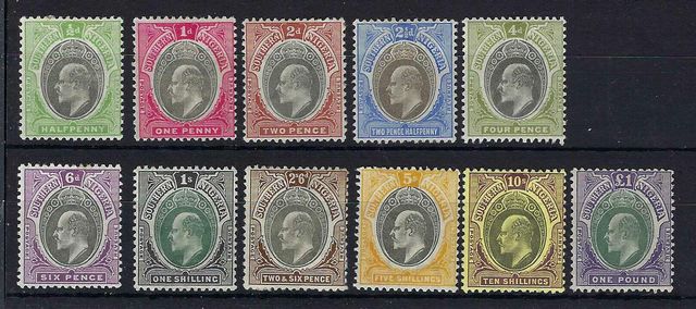 Image of Nigeria & Territories ~ Southern Nigeria SG 10/20 LMM British Commonwealth Stamp